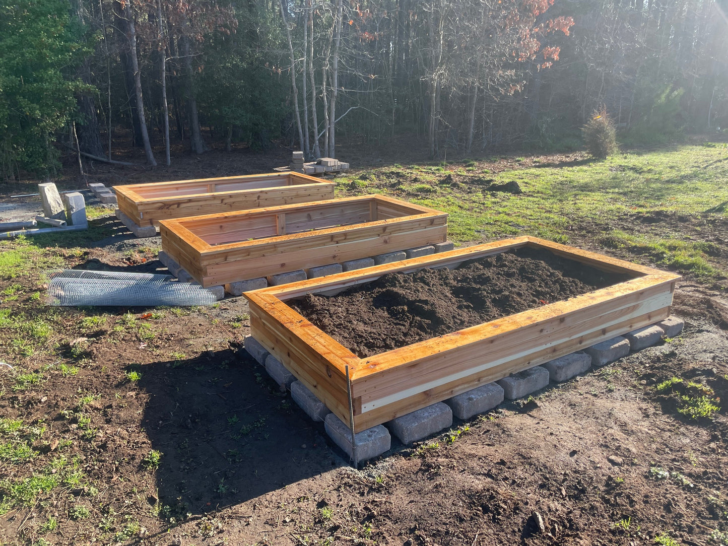 4 ft x 8 ft x 12 in with top edge