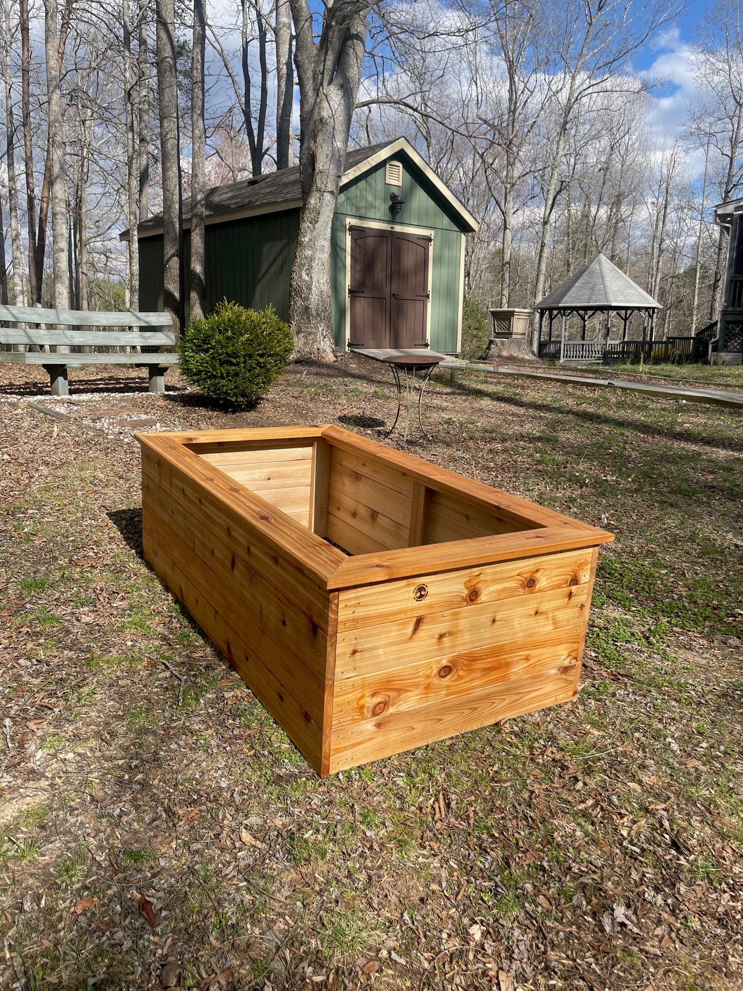 5/4-inch-thick cedar garden beds