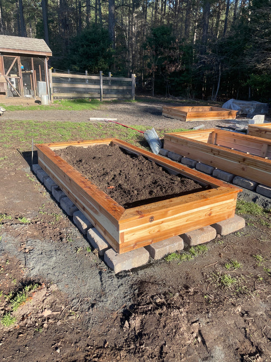 4 ft x 8 ft x 12 in with top edge