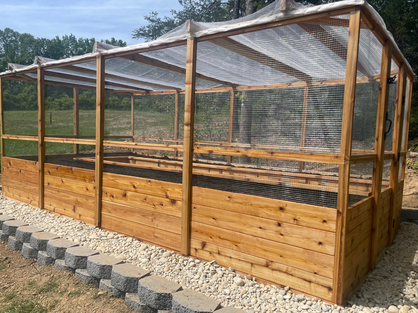 8 ft x 16 ft fully enclosed garden system