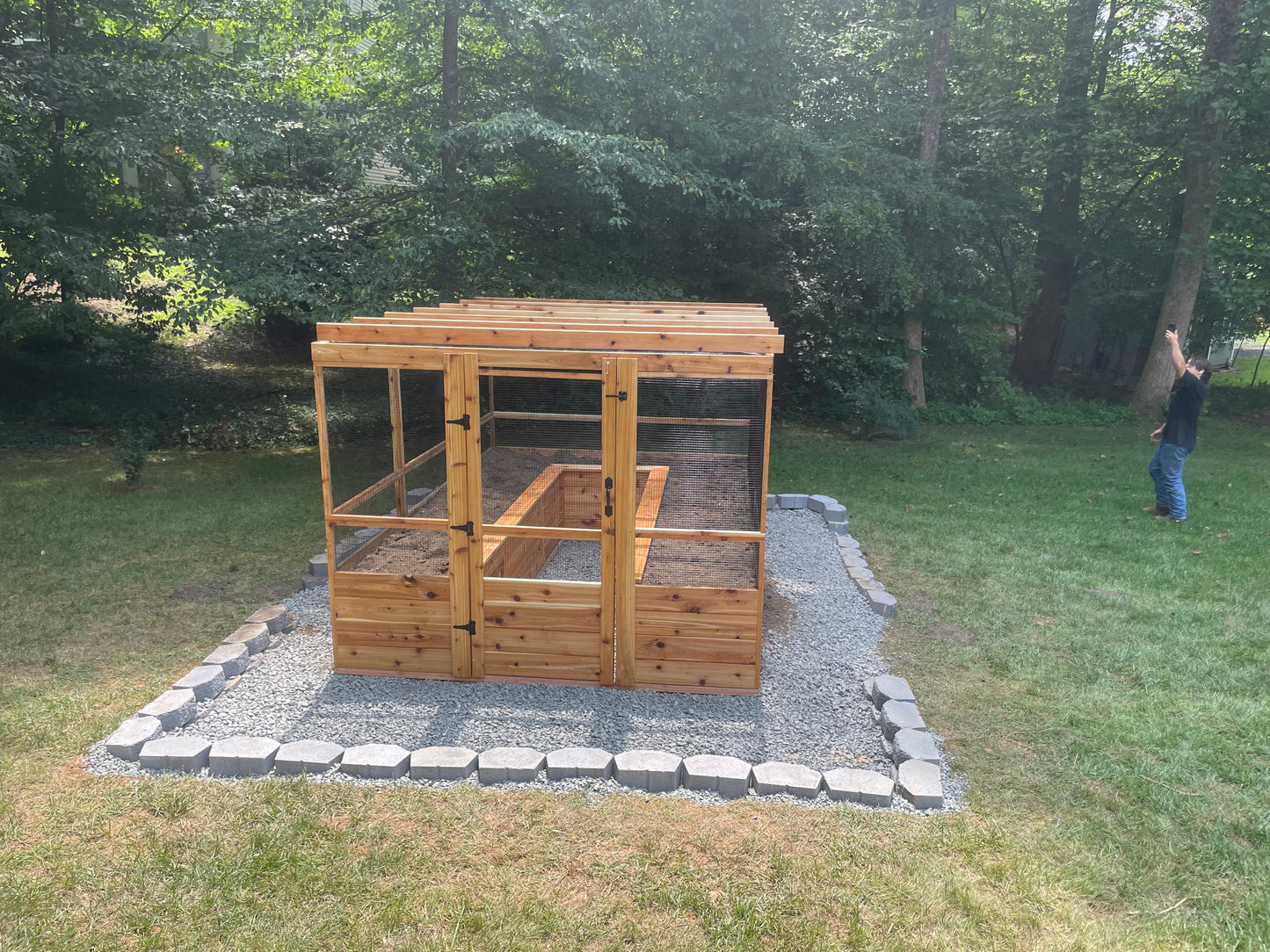 8 ft x 12 ft fully enclosed garden