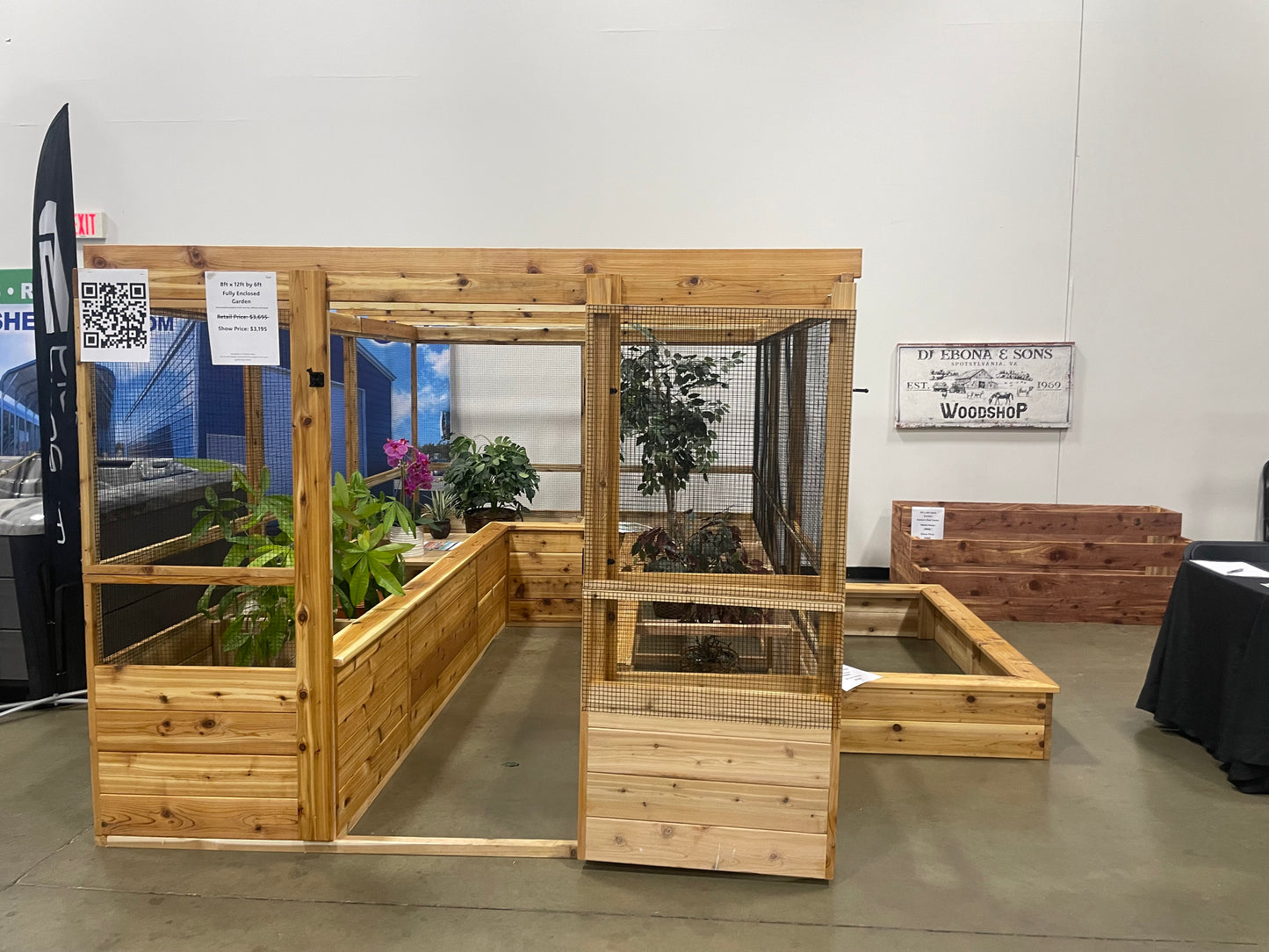 8 ft x 12 ft fully enclosed garden