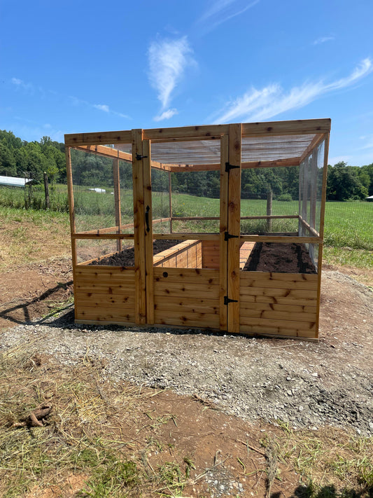 8 ft x 12 ft fully enclosed garden