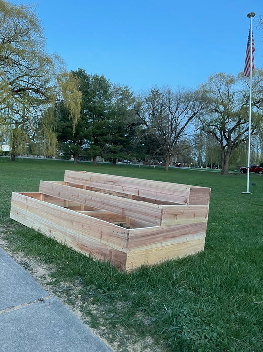 100% Cedar herb garden (3ft x 6ft x three level terraces)